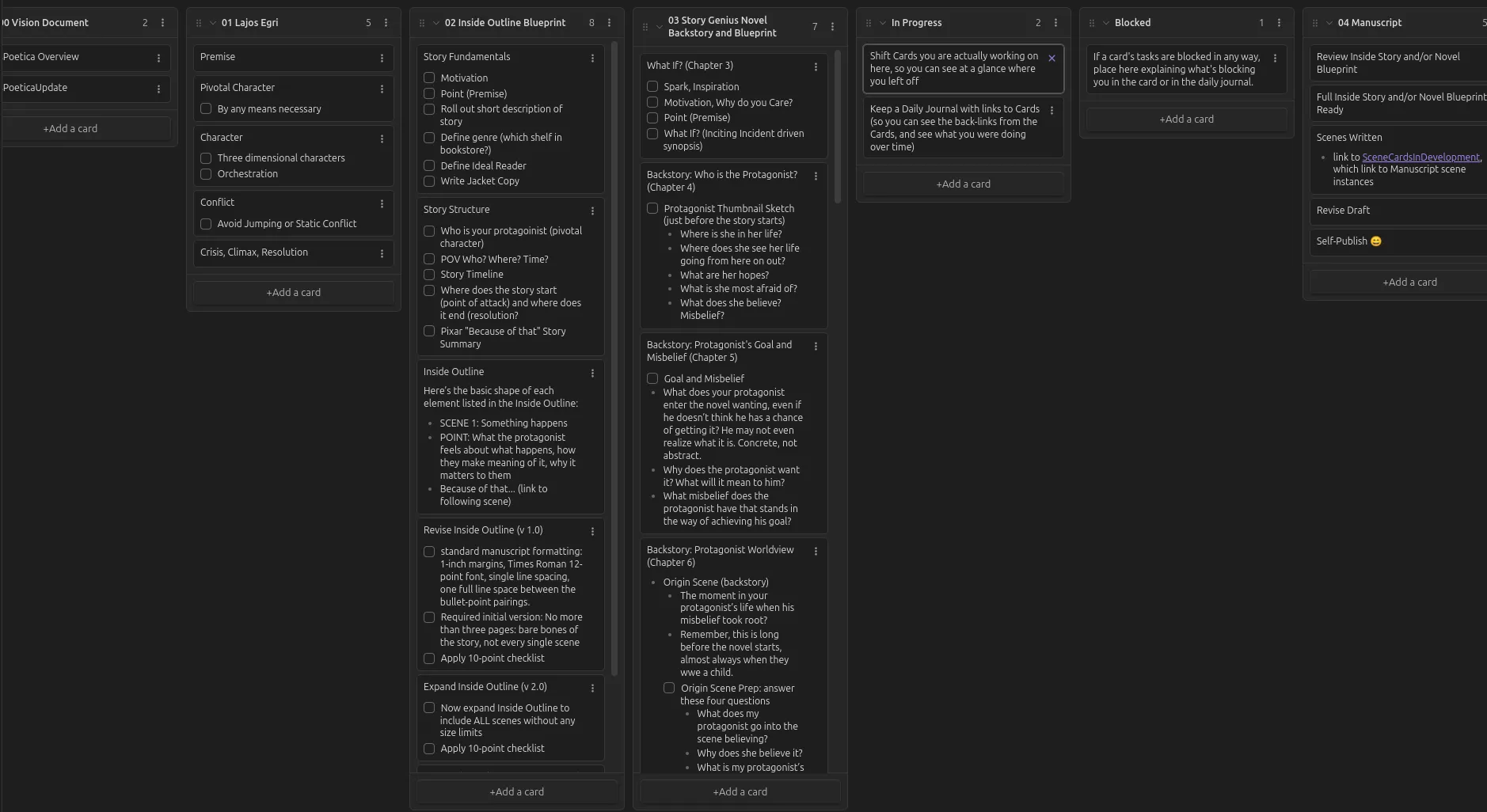 PraxisPoetica Vision Document. Rolling out the process and artifacts from the Premise; Kanban by v. o. kapelman, this work licensed under CC BY-NC-SA 4.0 <https://creativecommons.org/licenses/by-nc-sa/4.0/>